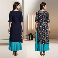 Fancy Rayon Kurtis For Women Pack Of 2-thumb1