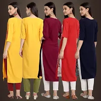 Fancy Crepe Kurtis For Women Pack Of 5-thumb1