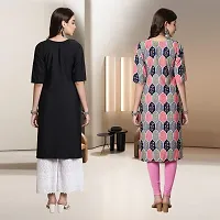 Fancy Rayon Kurtis For Women Pack Of 2-thumb1