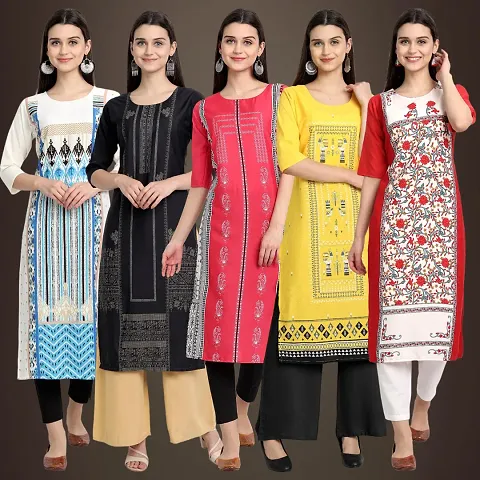 Stylish Fancy Kurtis Pack Of 5