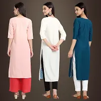 Fancy Crepe Kurtis for Women Pack Of 3-thumb1