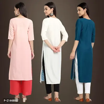 Fancy Crepe Kurtis for Women Pack Of 3-thumb2