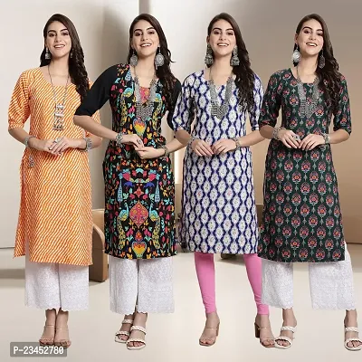 Fancy Crepe Kurtis for Women Pack Of 4