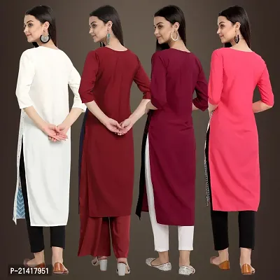 Fancy Crepe Kurtis for Women Pack Of 4-thumb2