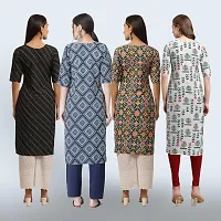 Women Stylish Crepe Straight Kurta-thumb1