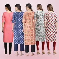 Women Stylish Crepe Printed Straight Kurta-thumb1