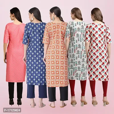 Women Stylish Crepe Printed Straight Kurta-thumb2