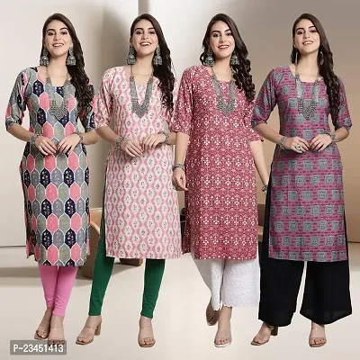 Fancy Crepe Kurtis for Women Pack Of 4