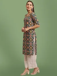 Stylish Crepe Printed Kurti For Women-thumb1