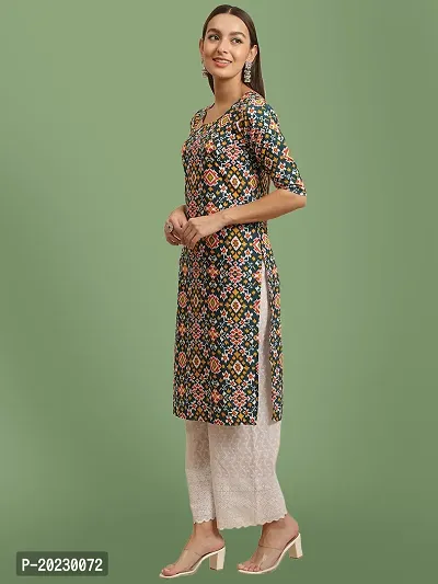 Stylish Crepe Printed Kurti For Women-thumb2