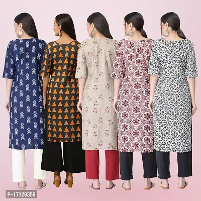 Women Stylish Crepe Printed Straight Kurta-thumb2