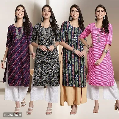 Fancy Crepe Kurtis for Women Pack Of 4-thumb0