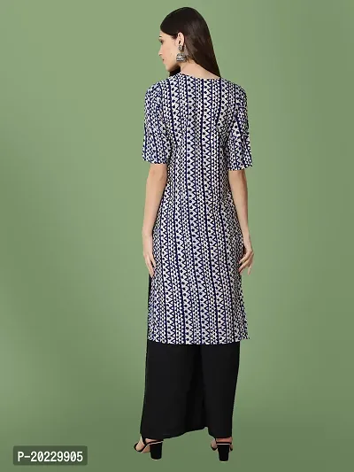 Stylish Crepe Printed Kurti For Women-thumb4