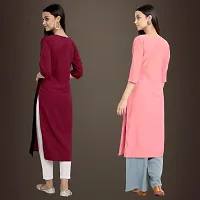 Fancy Crepe Kurtis for Women Pack Of 2-thumb1