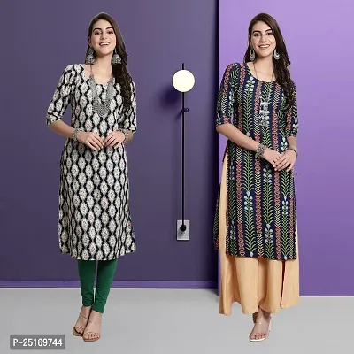 Fancy Crepe Kurtas For Women Pack Of 2