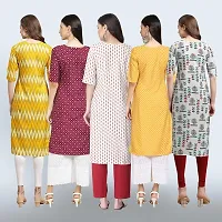 Women Stylish Crepe Printed Staright Kurta-thumb1