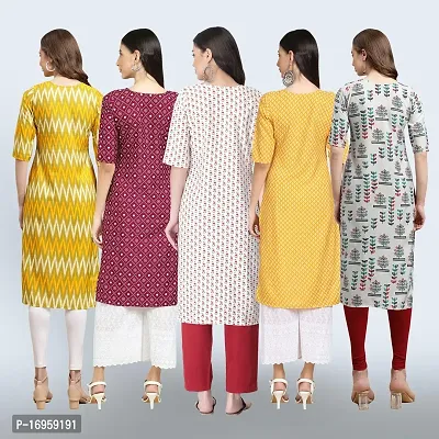 Women Stylish Crepe Printed Staright Kurta-thumb2