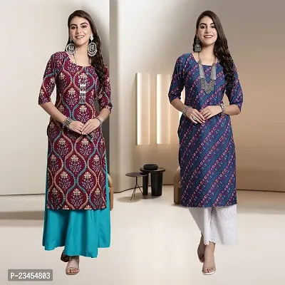 Fancy Rayon Kurtis For Women Pack Of 2