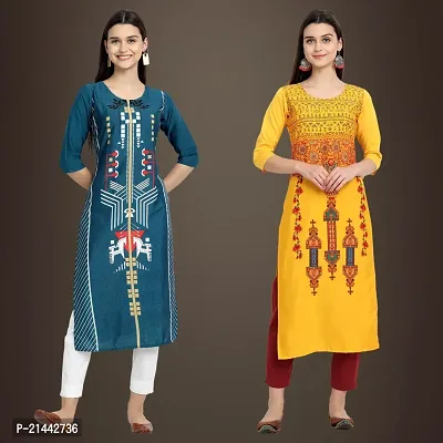 Fancy Crepe Kurtis for Women Pack Of 2