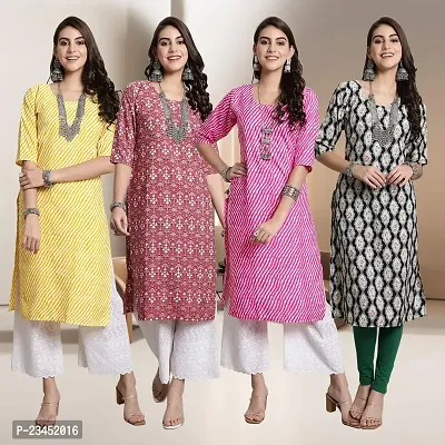 Fancy Crepe Kurtis for Women Pack Of 4