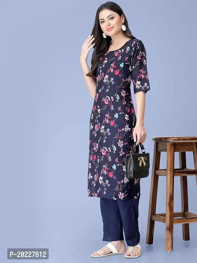 Amazing Crepe Printed Kurta Set For Women-thumb3