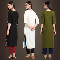 Fancy Crepe Kurtis for Women Pack Of 3-thumb1