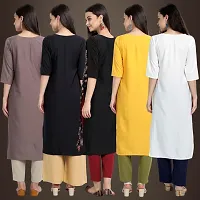 Fancy Crepe Kurtis For Women Pack Of 5-thumb1