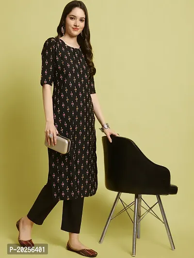 Stylish Crepe Printed Kurta Set For Women