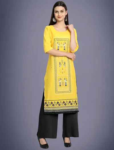 Stylish Fancy Crepe Kurti