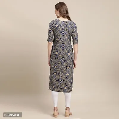 Women Crepe Digital Printed Straight Kurti  Pack of 6-thumb5