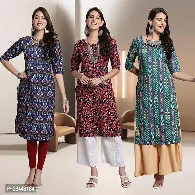 Fancy Rayon Kurtis For Women Pack Of 3