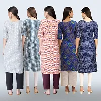 Women Stylish Crepe Printed Staright Kurta-thumb1