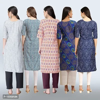 Women Stylish Crepe Printed Staright Kurta-thumb2