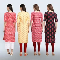 Women Stylish Crepe Straight Kurta-thumb1