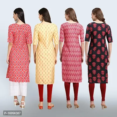 Women Stylish Crepe Straight Kurta-thumb2