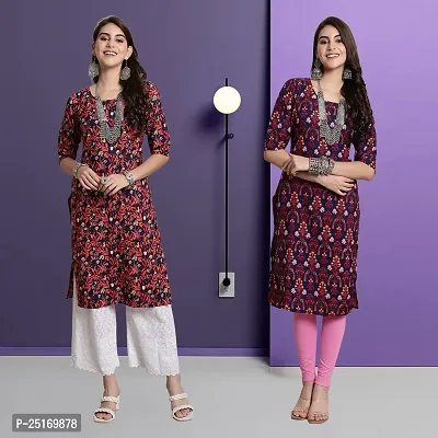 Fancy Crepe Kurtas For Women Pack Of 2