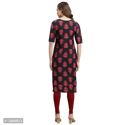 Straight Multicoloured Printed Crepe Kurta Pack Of 5-thumb2