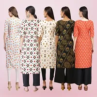 Women Stylish Crepe Printed Straight Kurta-thumb1