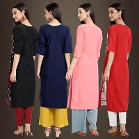 Fancy Crepe Kurtis for Women Pack Of 4-thumb1