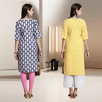 Fancy Rayon Kurtis For Women Pack Of 2-thumb1