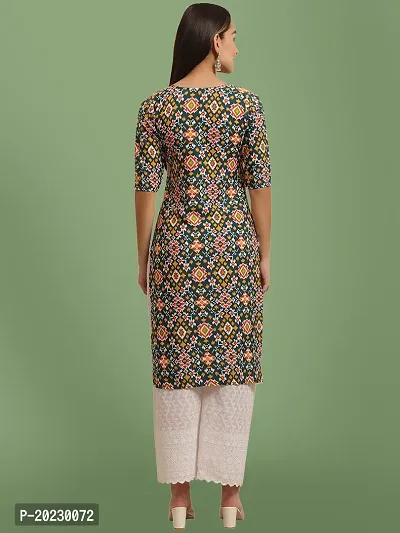 Stylish Crepe Printed Kurti For Women-thumb4