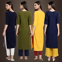 Fancy Crepe Kurtis for Women Pack Of 4-thumb1