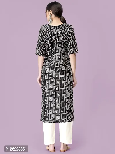 New Stylish Crepe Printed Kurta Set For Women-thumb2