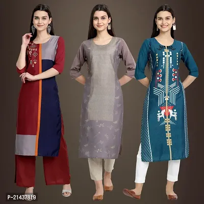 Fancy Crepe Kurtis for Women Pack Of 3