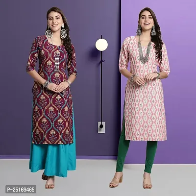 Fancy Crepe Kurtas For Women Pack Of 2