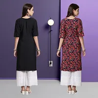 Fancy Crepe Kurtas For Women Pack Of 2-thumb1