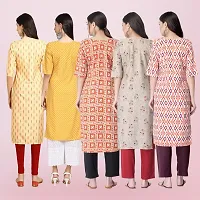 Women Stylish Crepe Printed Straight Kurta-thumb1