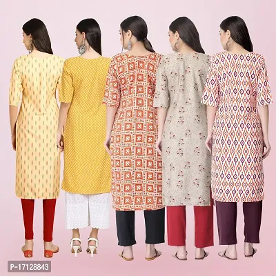 Women Stylish Crepe Printed Straight Kurta-thumb2