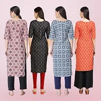 Women Stylish Crepe Printed Straight Kurta-thumb1