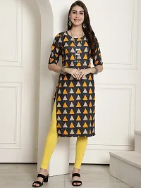 Fancy Crepe Printed Kurtas For Women Pack Of 6-thumb4